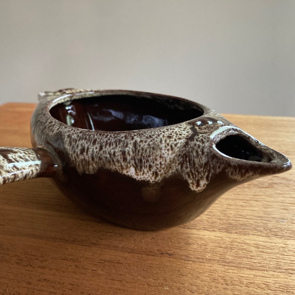 Evangeline Pottery MCM gravy bowl - made in Canada